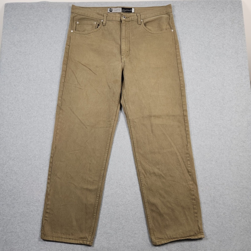 Levis Silvertab Jeans Mens 36x32 (Actual 39x32) Green loose Relaxed Denim Pants